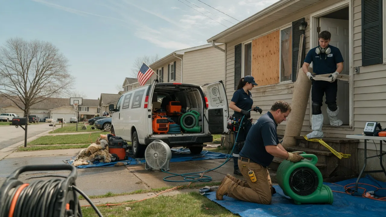 Water Damage Restoration in Barneveld, WI near me